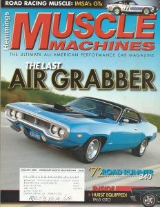 HEMMINGS MUSCLE MACHINES 2009 JAN - HANG 10, '57 T'BIRD Spcl, CORSA